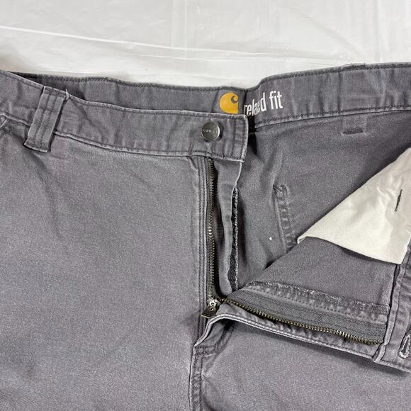 Vintage Y2K Carhartt Khaki Work Shorts + Gray Relaxed Fit Shorts Bundle Men’s 38 - Picture 14 of 16